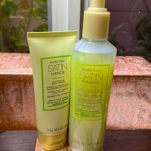 Mary Kay , satin Hands . Nourishing shea cream.  And satin smoothie Refining